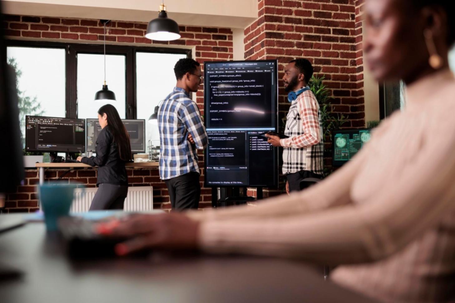 Data visualization showing genomic sequence patterns